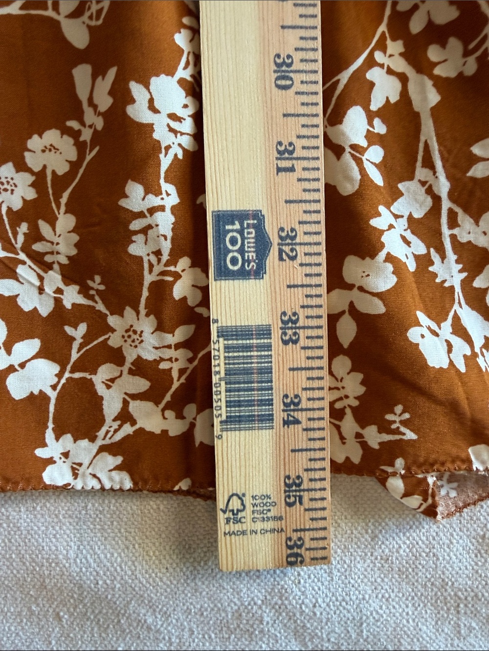 Old Navy Rust Floral V-Neck Midi Dress NWT - Picture 12 of 13